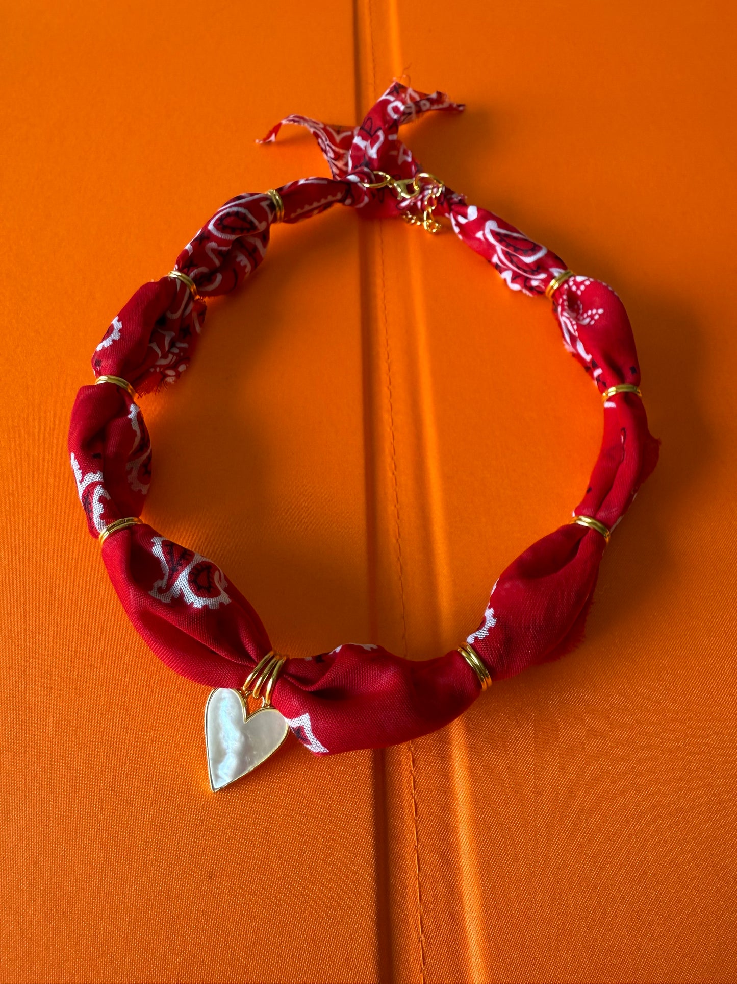 Red w/ Mother of Pearl Heart