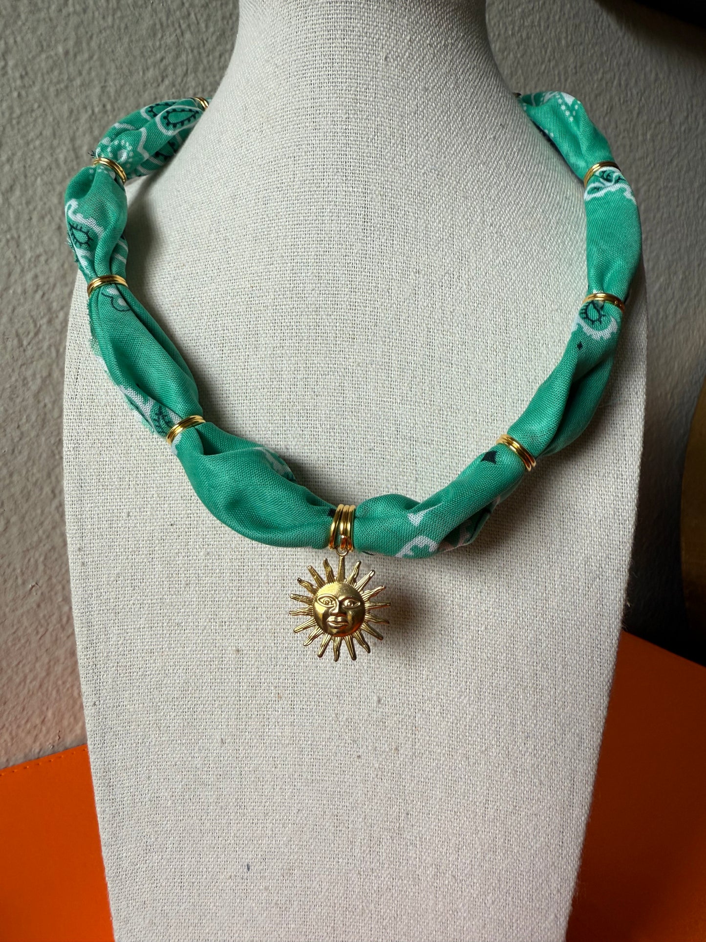 Teal w/ Gold Soleil