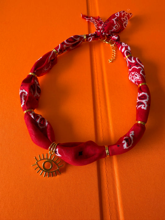 Red w/ Gold Ojo