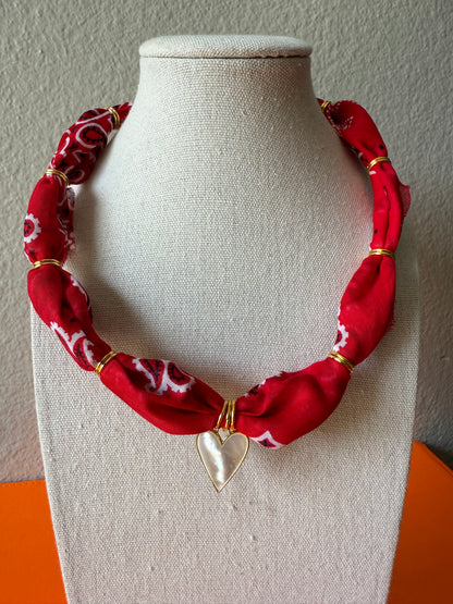 Red w/ Mother of Pearl Heart