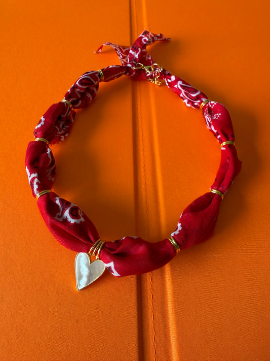 Red w/ Mother of Pearl Heart