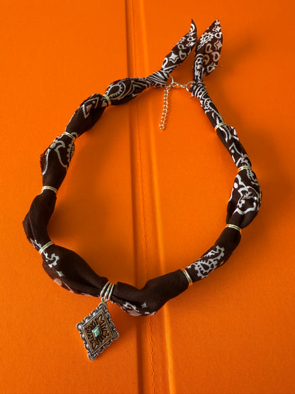 Chocolate w/ Silver Western Diamond
