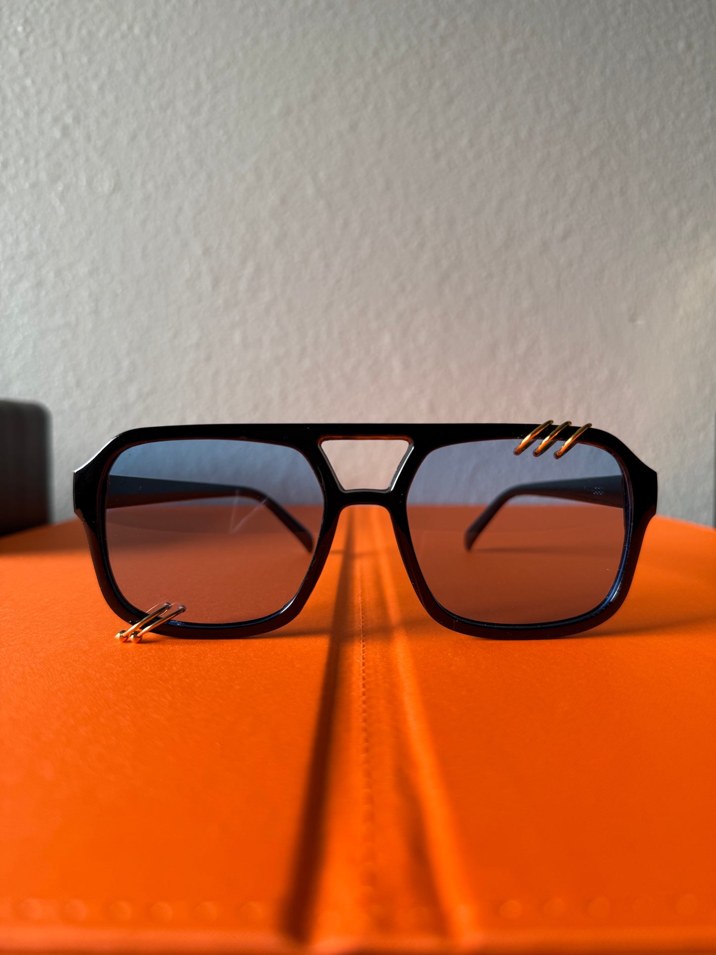 Blue Lenses w/ Gold *RESTOCK*