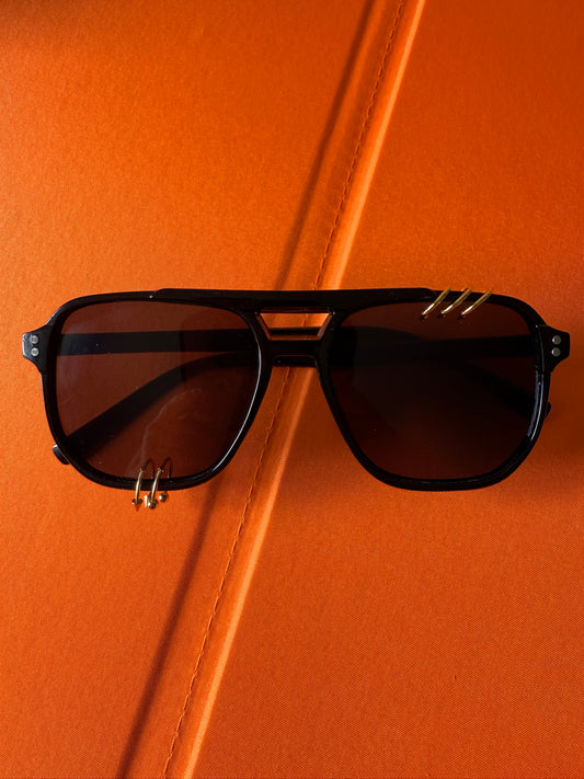 All-Black Aviator w/ Gold *RESTOCK*
