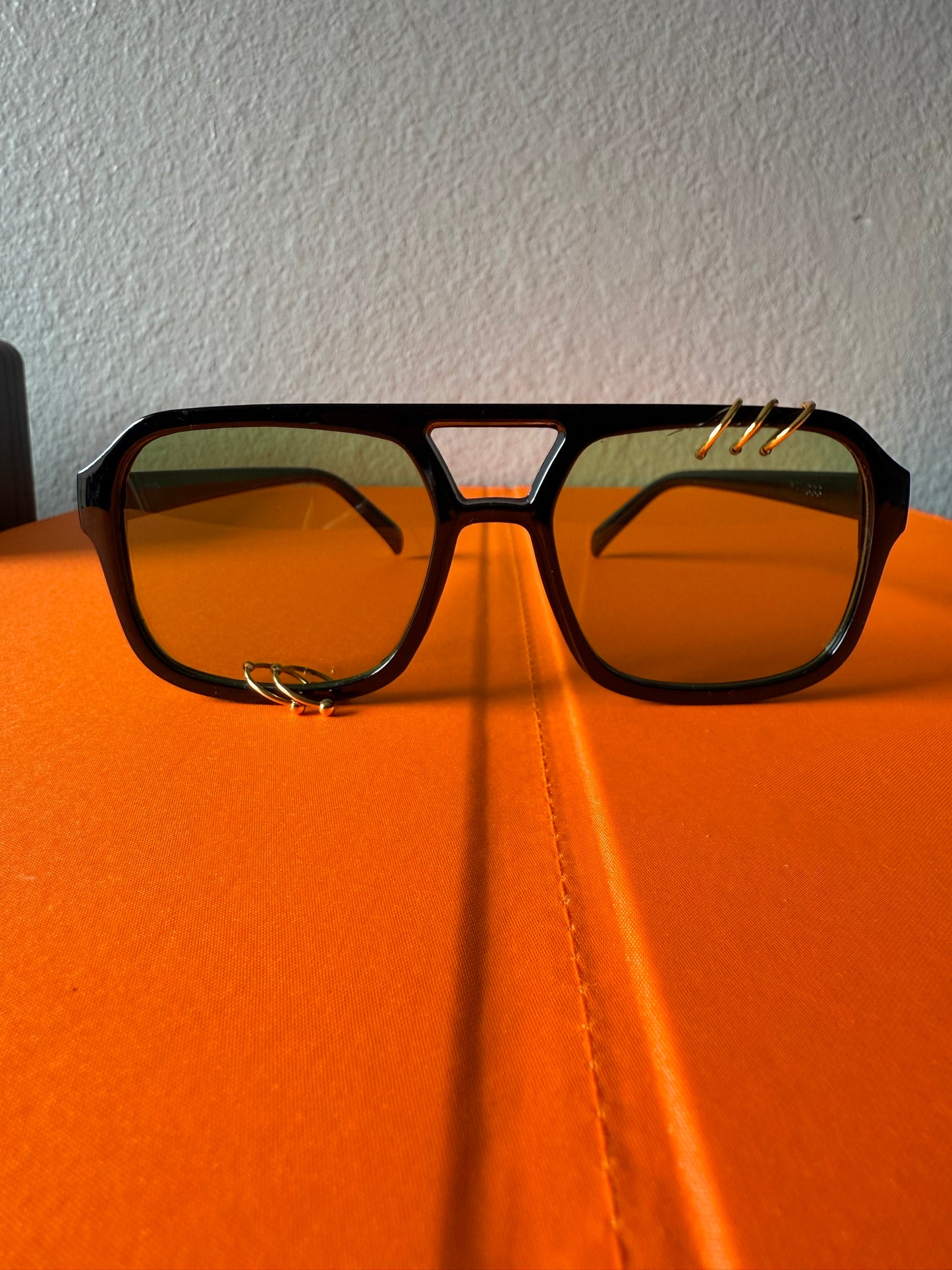 Green Lenses w/ Gold